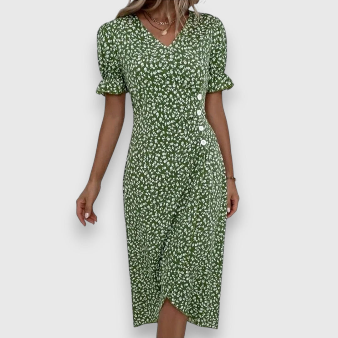 Tania – Elegant Floral Dress