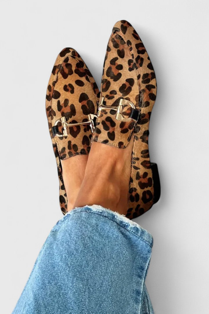 URSULA - Leopard Loafers