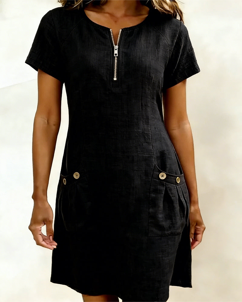 Lina | Everyday Linen-Feel Dress
