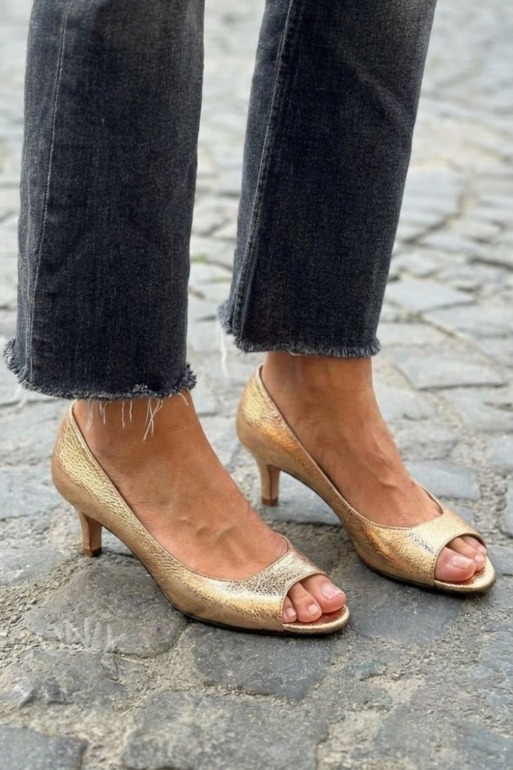 Stephanie | Low Heel Sandals with Open Toe for Summer