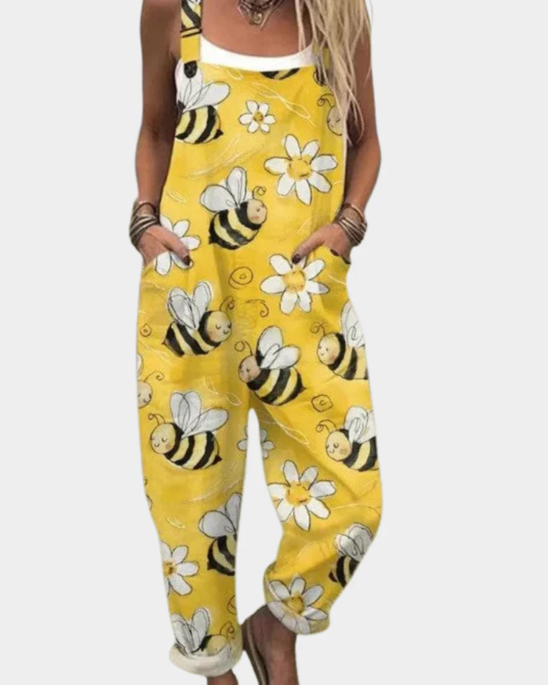 JACKIE - Comfortable Printed Overall/Jumpsuit