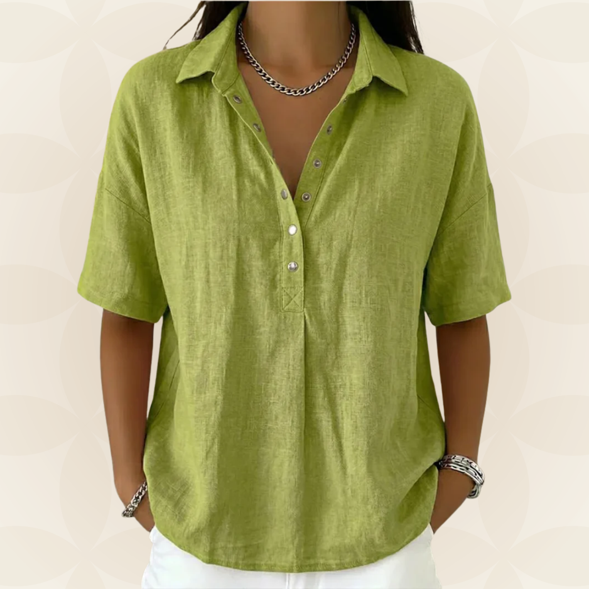 Sonja | Collared Button Blouse