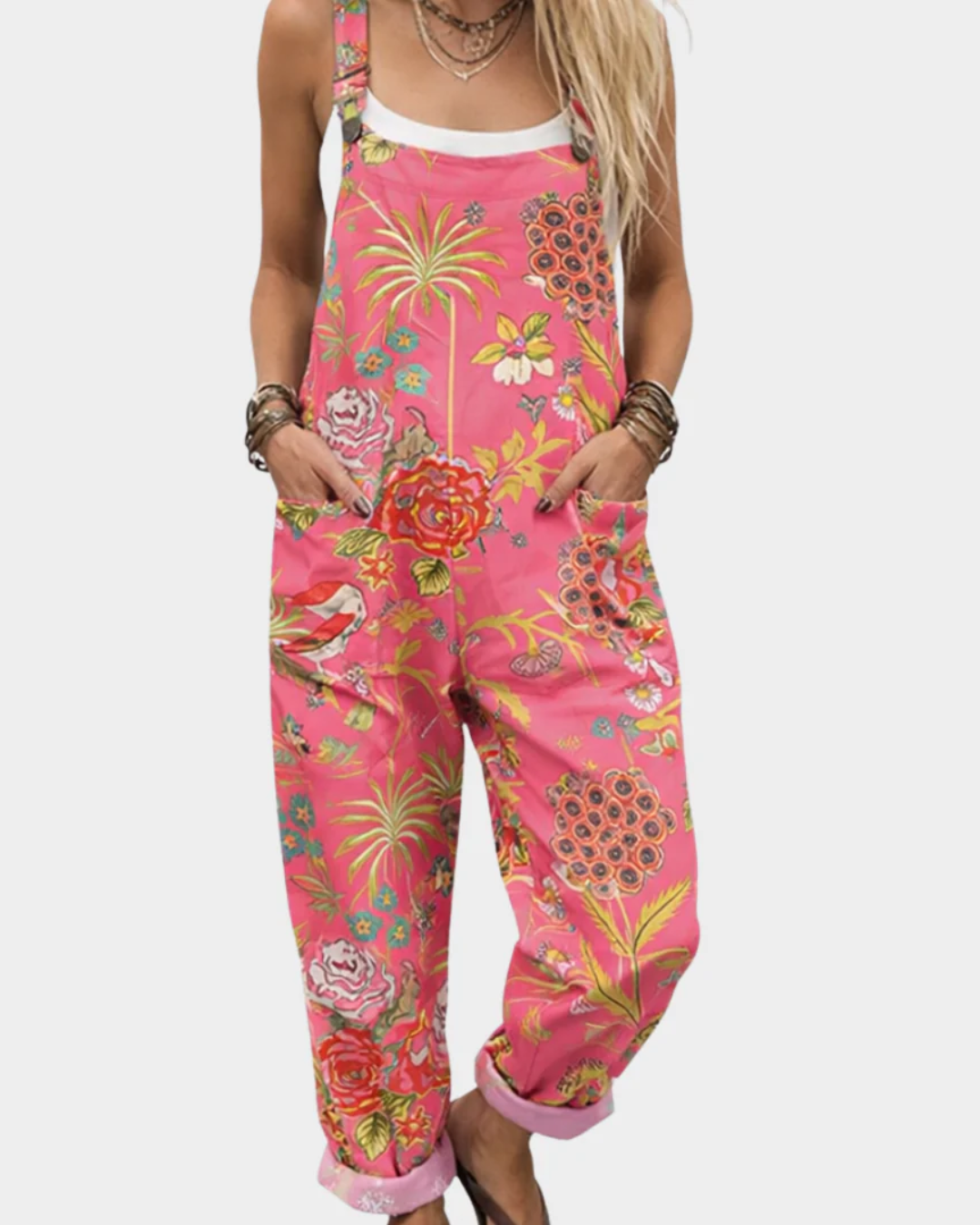 JACKIE - Comfortable Printed Overall/Jumpsuit