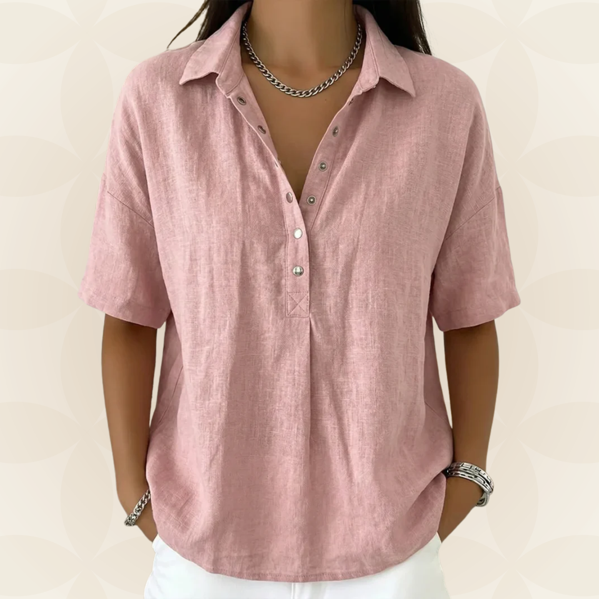 Sonja | Collared Button Blouse