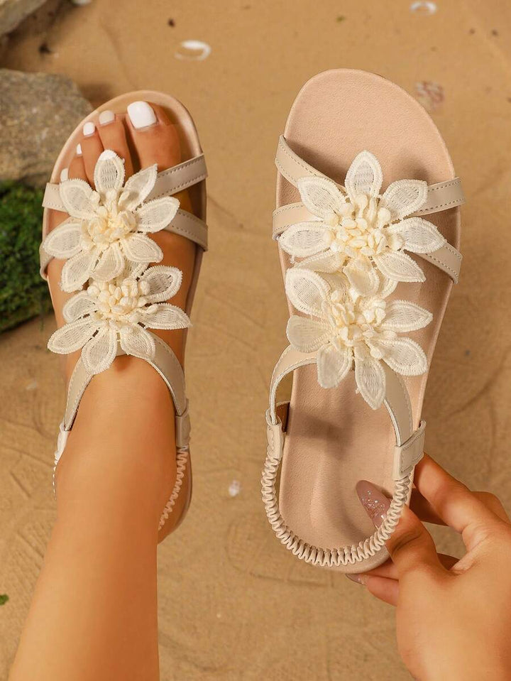Floréa | Orthopaedic Sandals with Applied Flowers