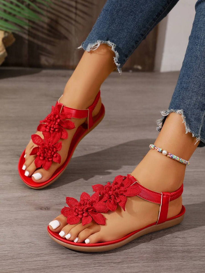 Floréa | Orthopaedic Sandals with Applied Flowers