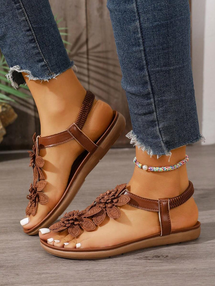 Floréa | Orthopaedic Sandals with Applied Flowers