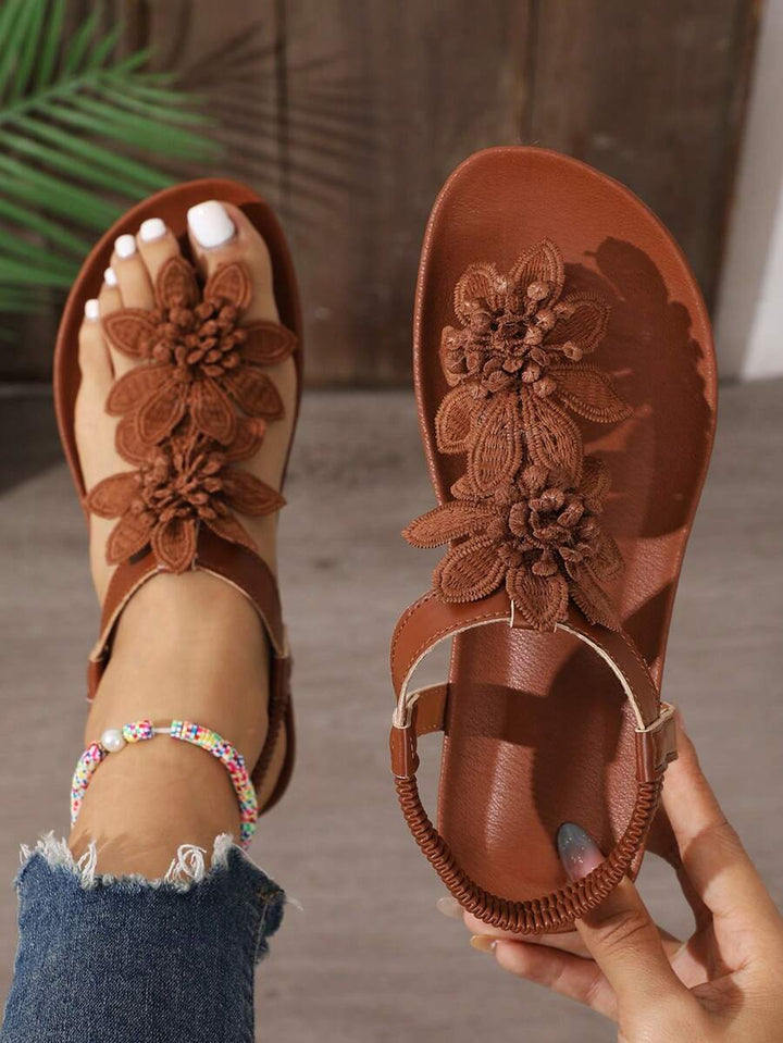 Floréa | Orthopaedic Sandals with Applied Flowers