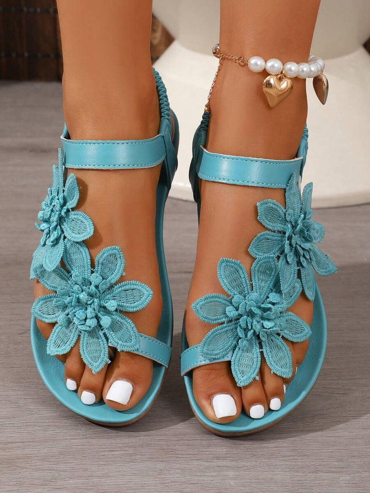 Floréa | Orthopaedic Sandals with Applied Flowers