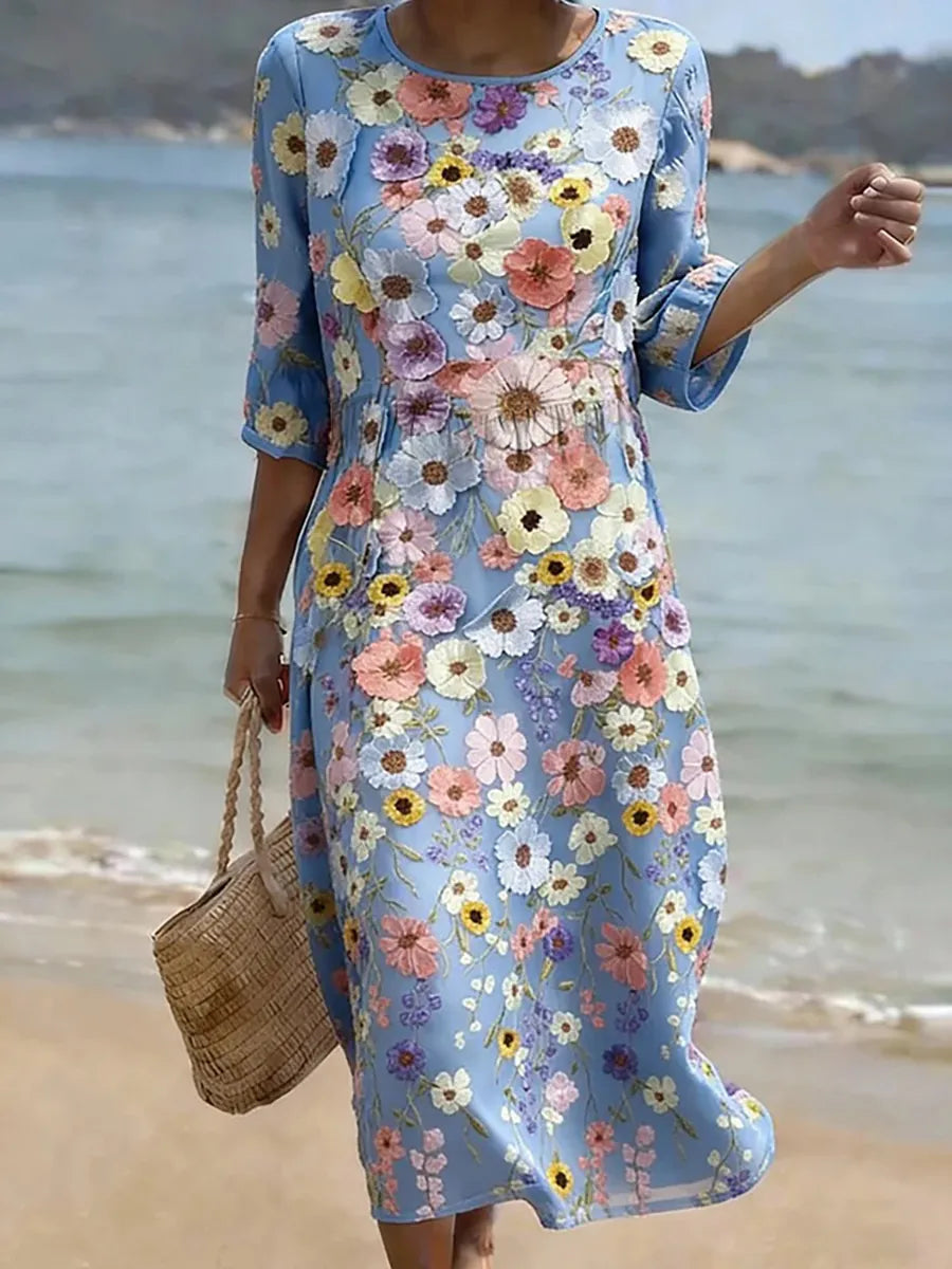Floral Print Casual Dress for Women