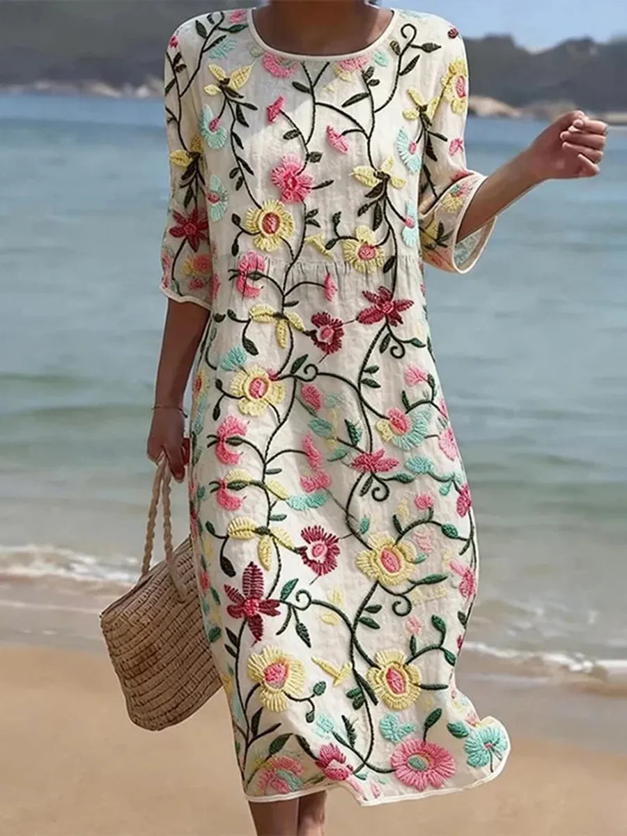 Floral Print Casual Dress for Women