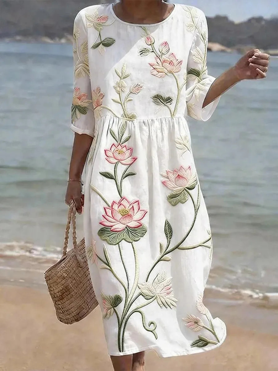 Floral Print Casual Dress for Women