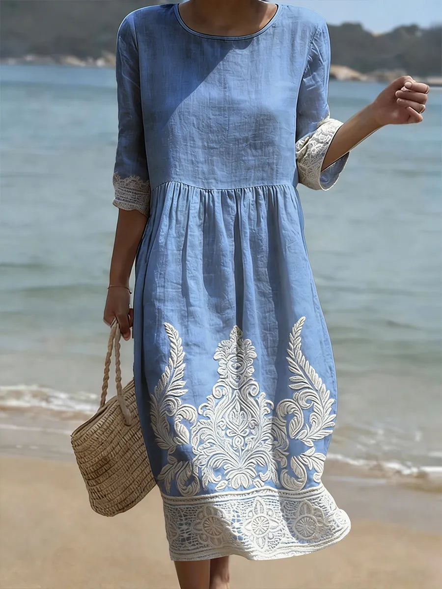 MONIA - Plant & Flower Print Dress