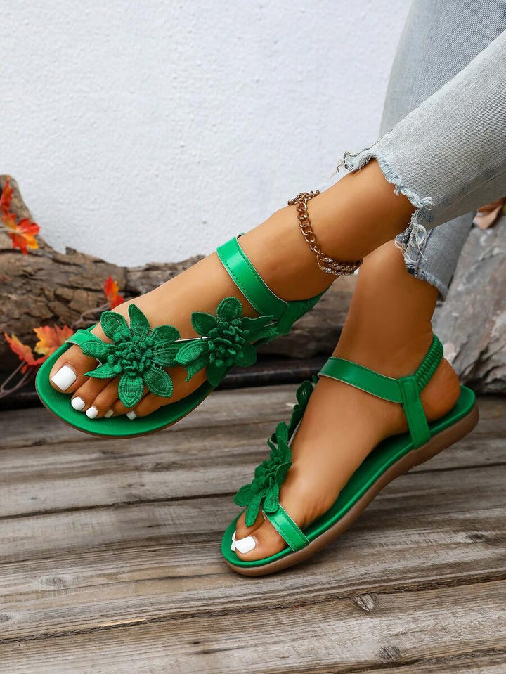 Floréa | Orthopaedic Sandals with Applied Flowers