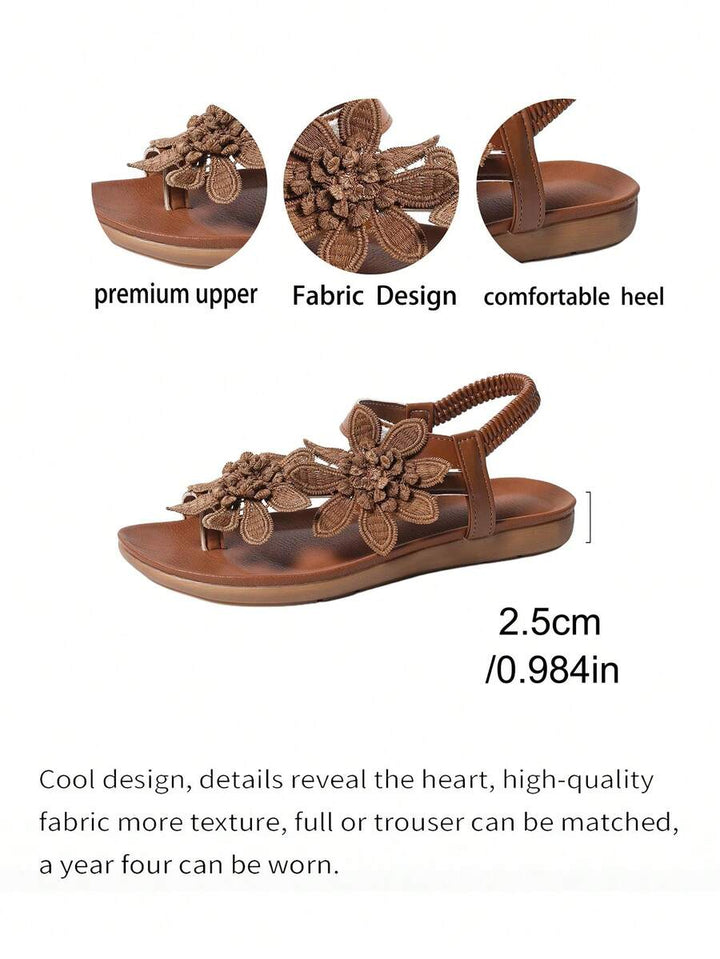Floréa | Orthopaedic Sandals with Applied Flowers