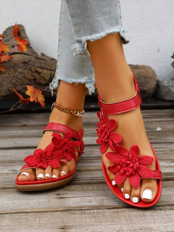 Floréa | Orthopaedic Sandals with Applied Flowers