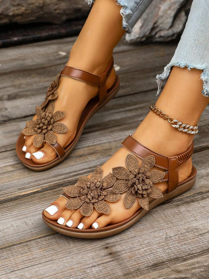Floréa | Orthopaedic Sandals with Applied Flowers