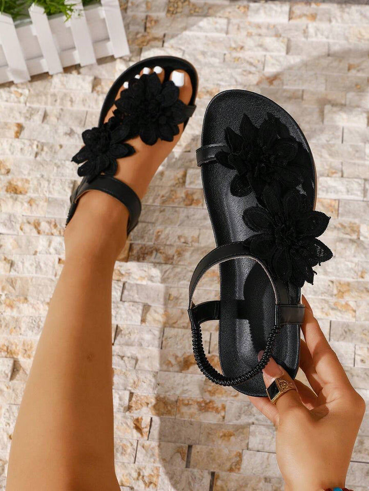 Floréa | Orthopaedic Sandals with Applied Flowers