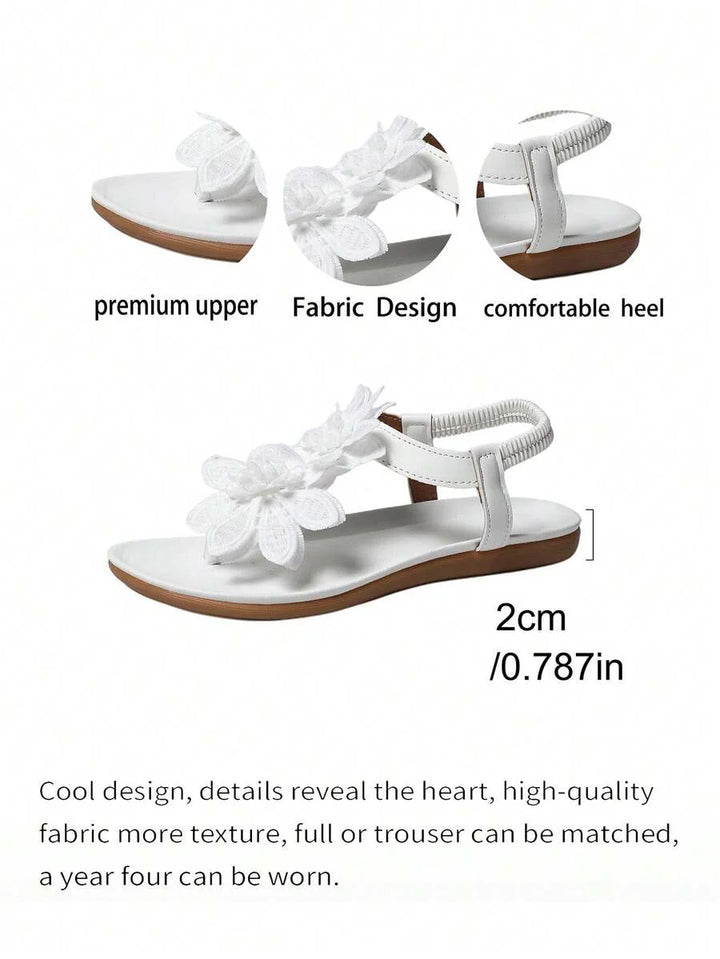 Floréa | Orthopaedic Sandals with Applied Flowers