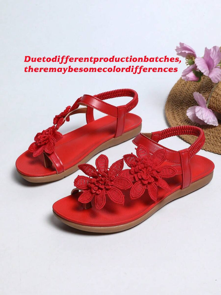 Floréa | Orthopaedic Sandals with Applied Flowers