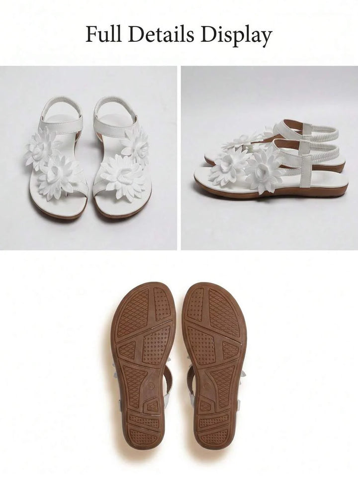 Floréa | Orthopaedic Sandals with Applied Flowers