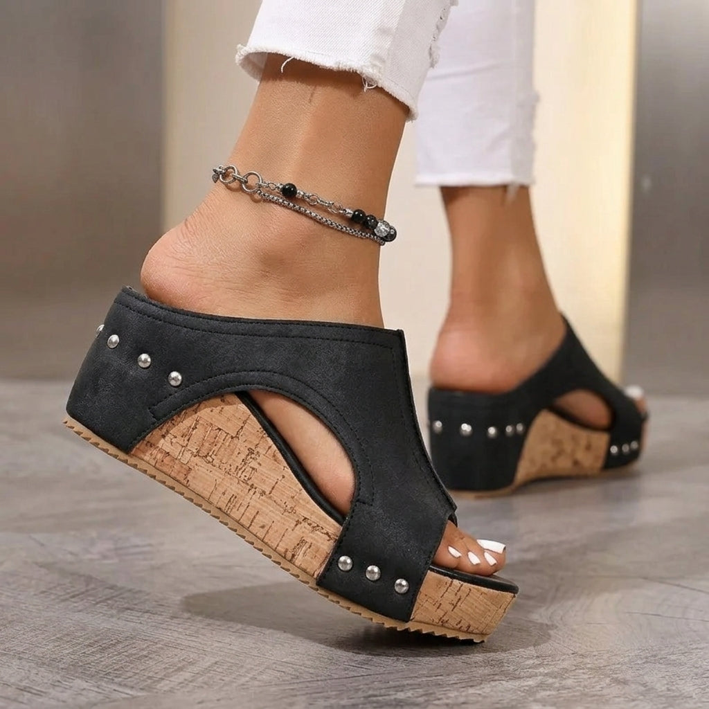 Verona Studded Wedges