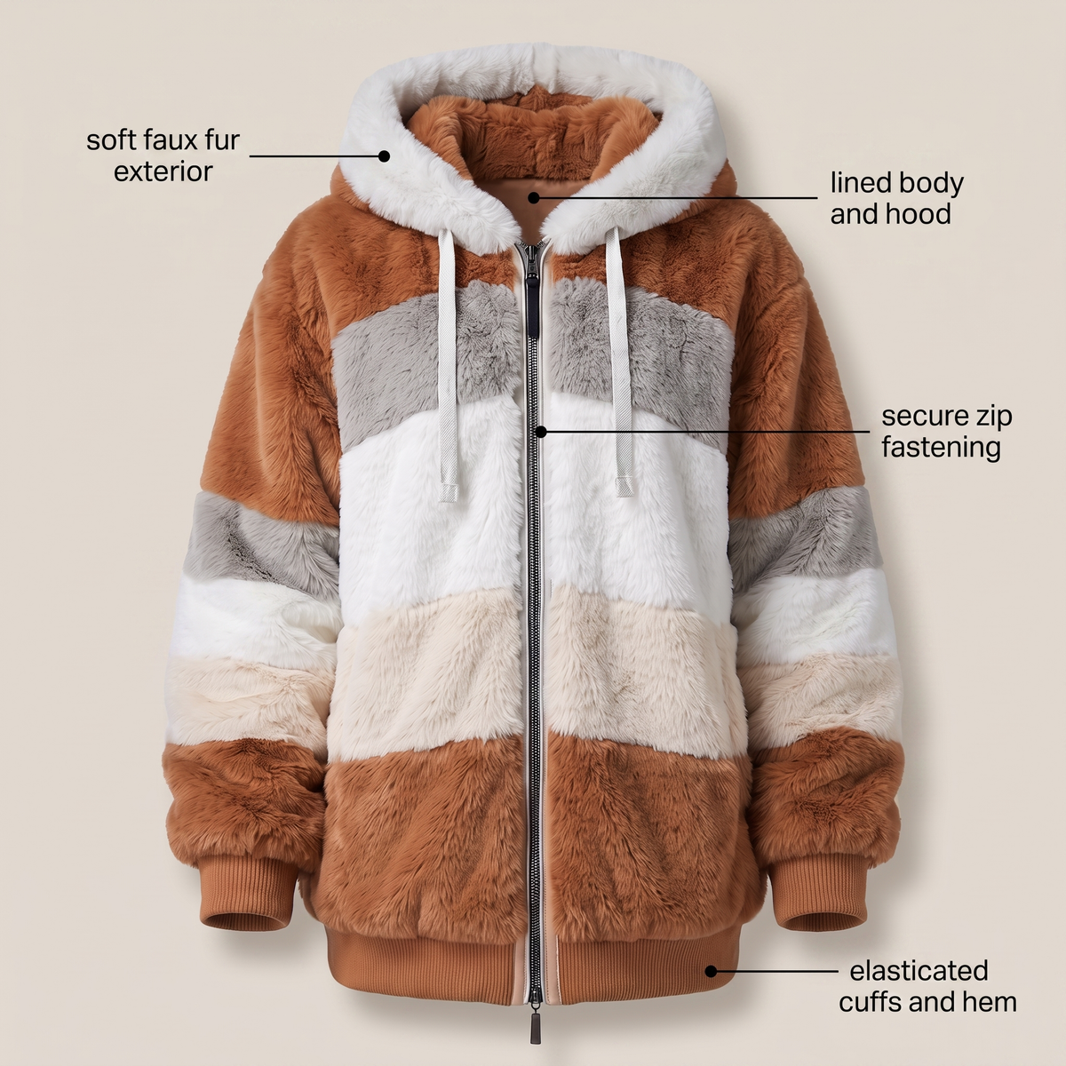 Havenmere | Fuzzy Hooded Jacket