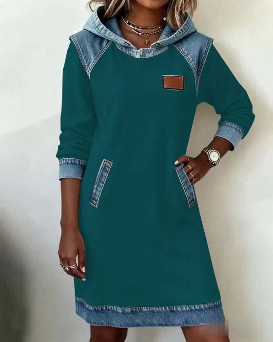 Eugenie – Cozy Hooded Sweater Dress