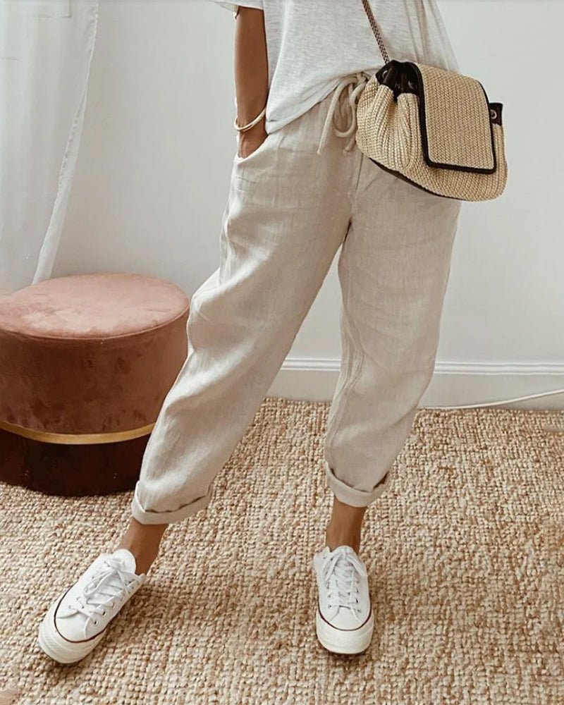 Perrine | Breathable Linen Trousers