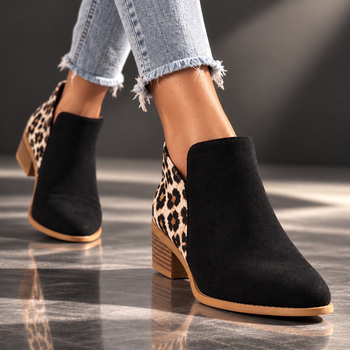 Camila Reese Leopard Boots
