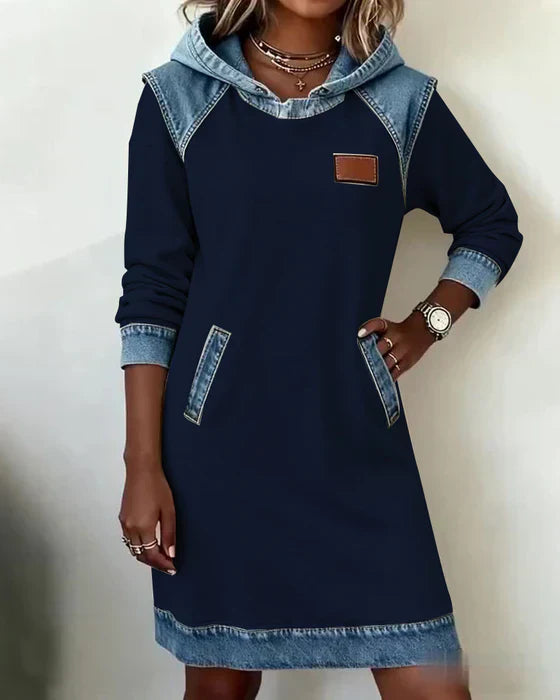 Eugenie – Cozy Hooded Sweater Dress