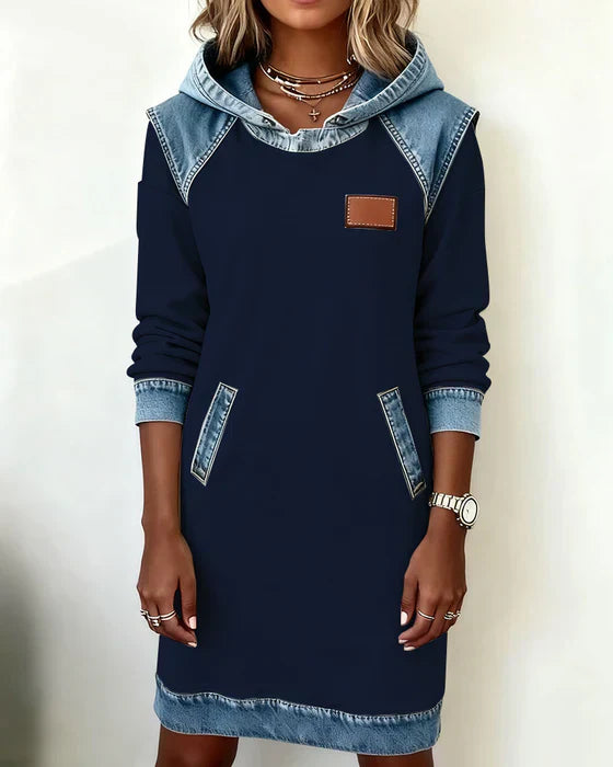 Eugenie – Cozy Hooded Sweater Dress