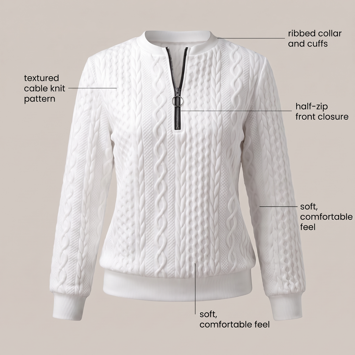 Amy Zip-Detail Jumper