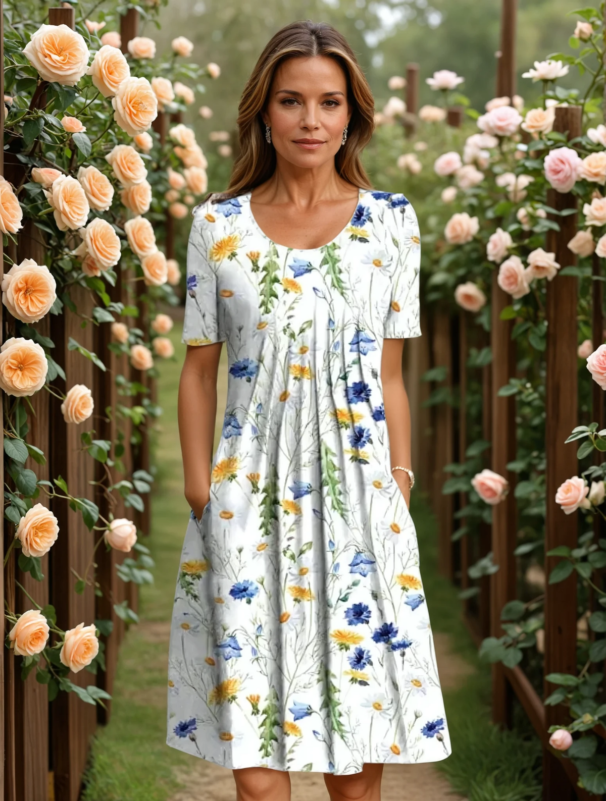 HARPER | ELEGANT DRESS WITH TUMMY COVERAGE