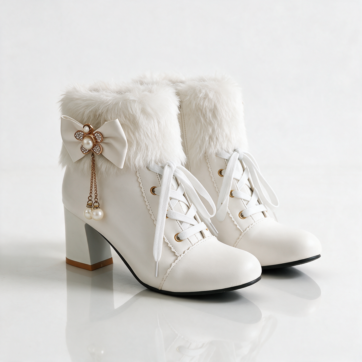 Perlaine Bow Boots
