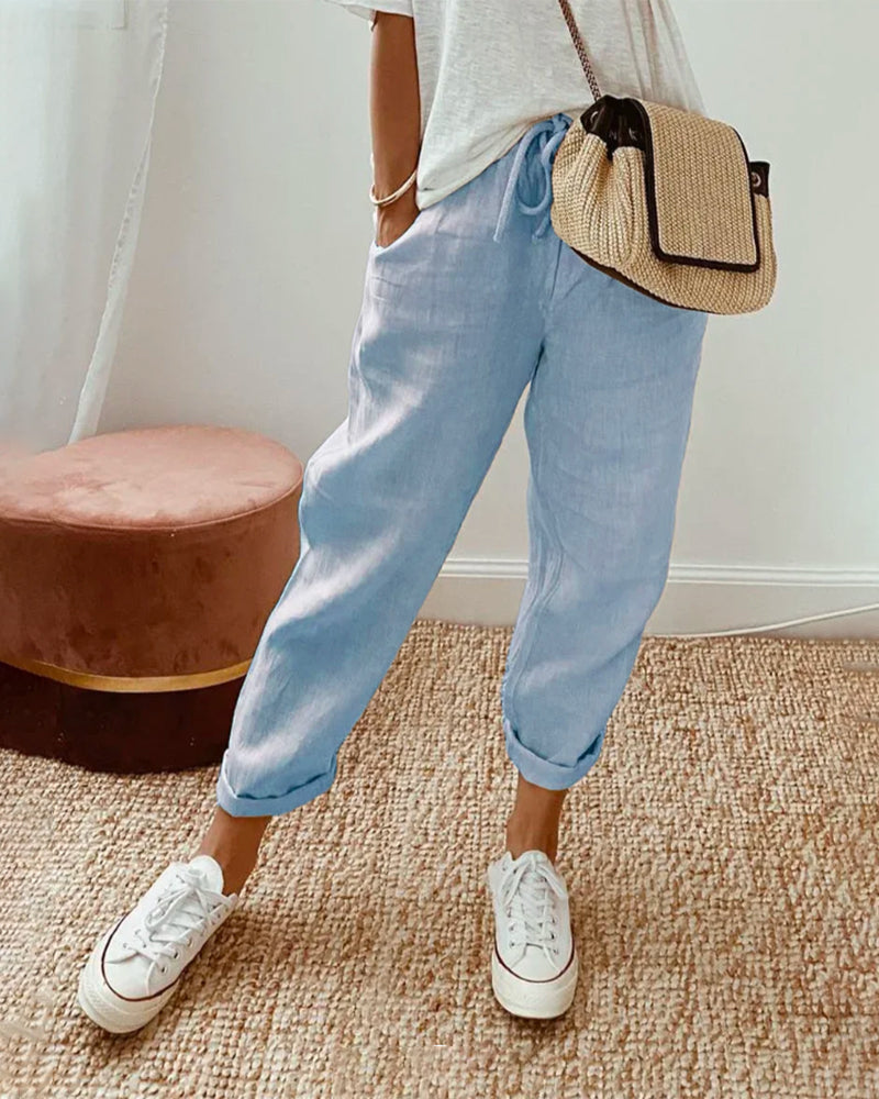 Perrine | Breathable Linen Trousers