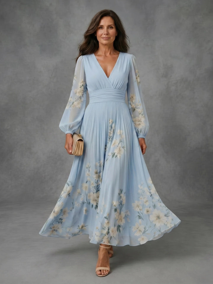 Mathilda - Floral Chiffon Dress