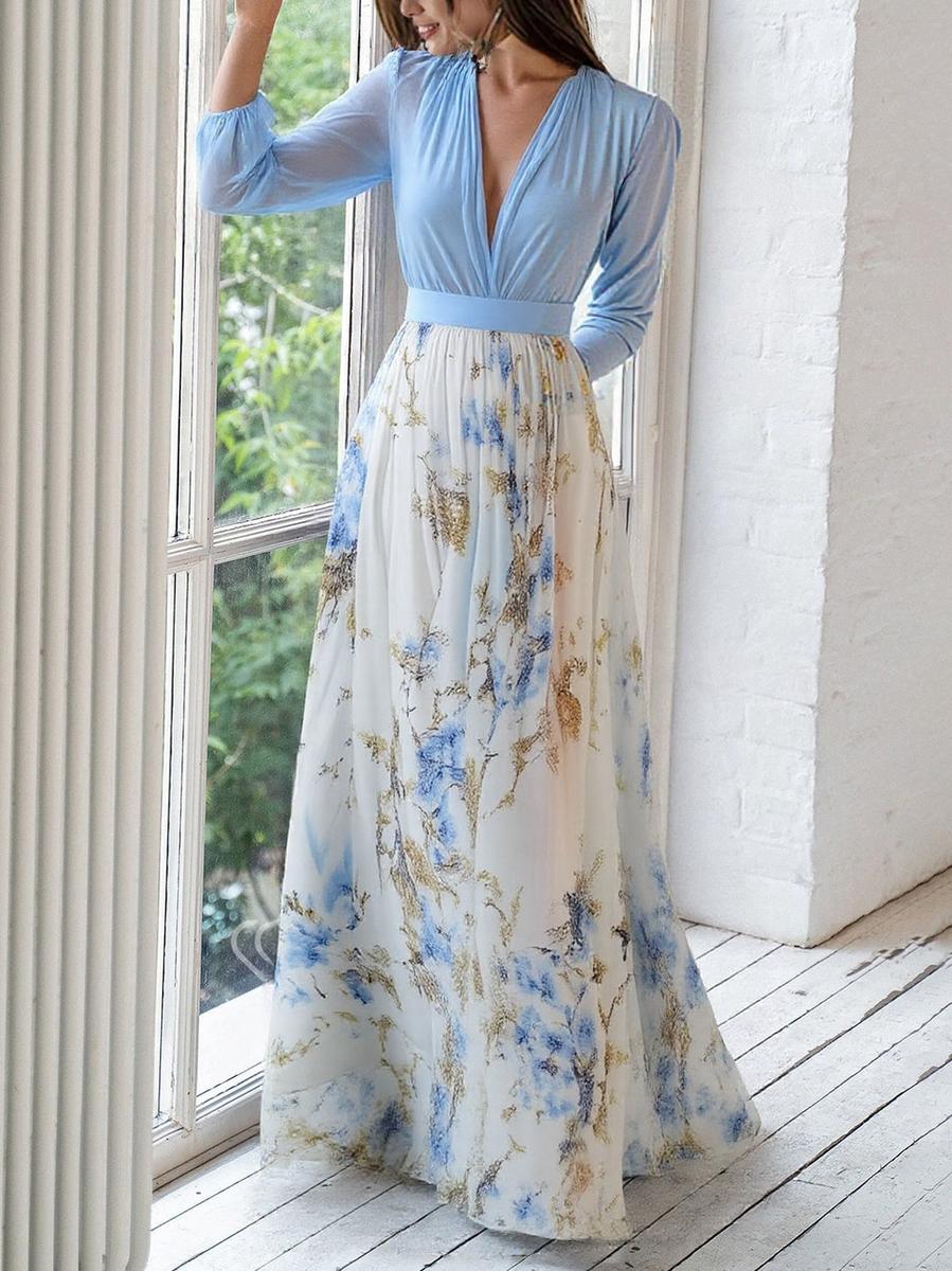 Ariel | Floral Maxi Dress Eternal Elegance