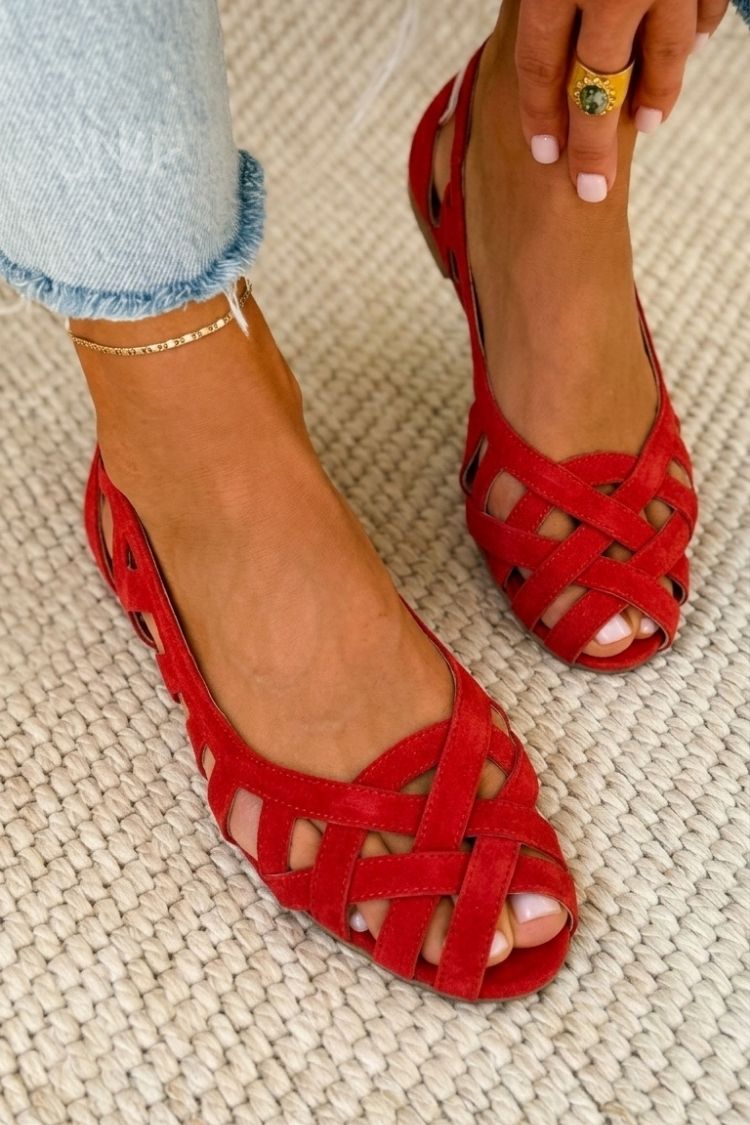 Mia | INTERWOVEN STRAP FLAT SANDALS