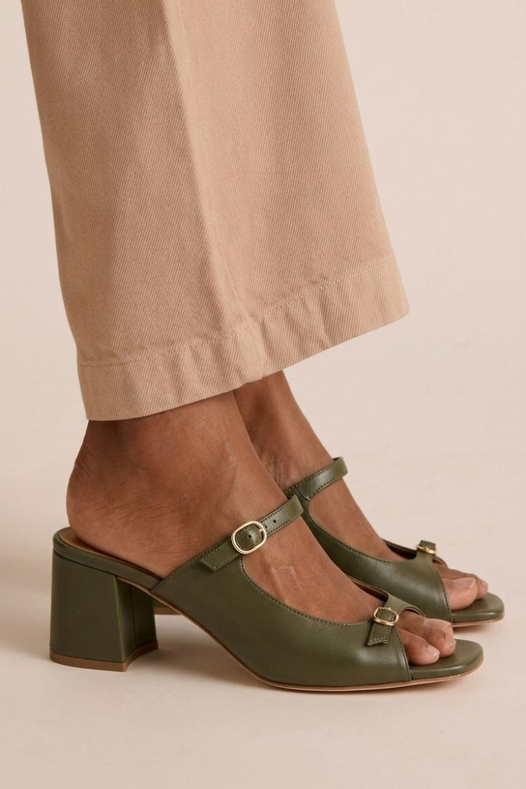Lauren | Chunky Heels with Back Strap