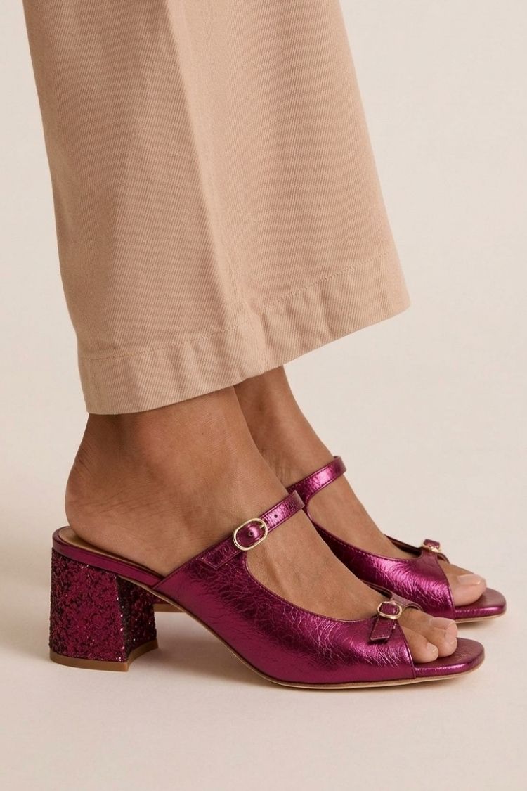 Lauren | Chunky Heels with Back Strap