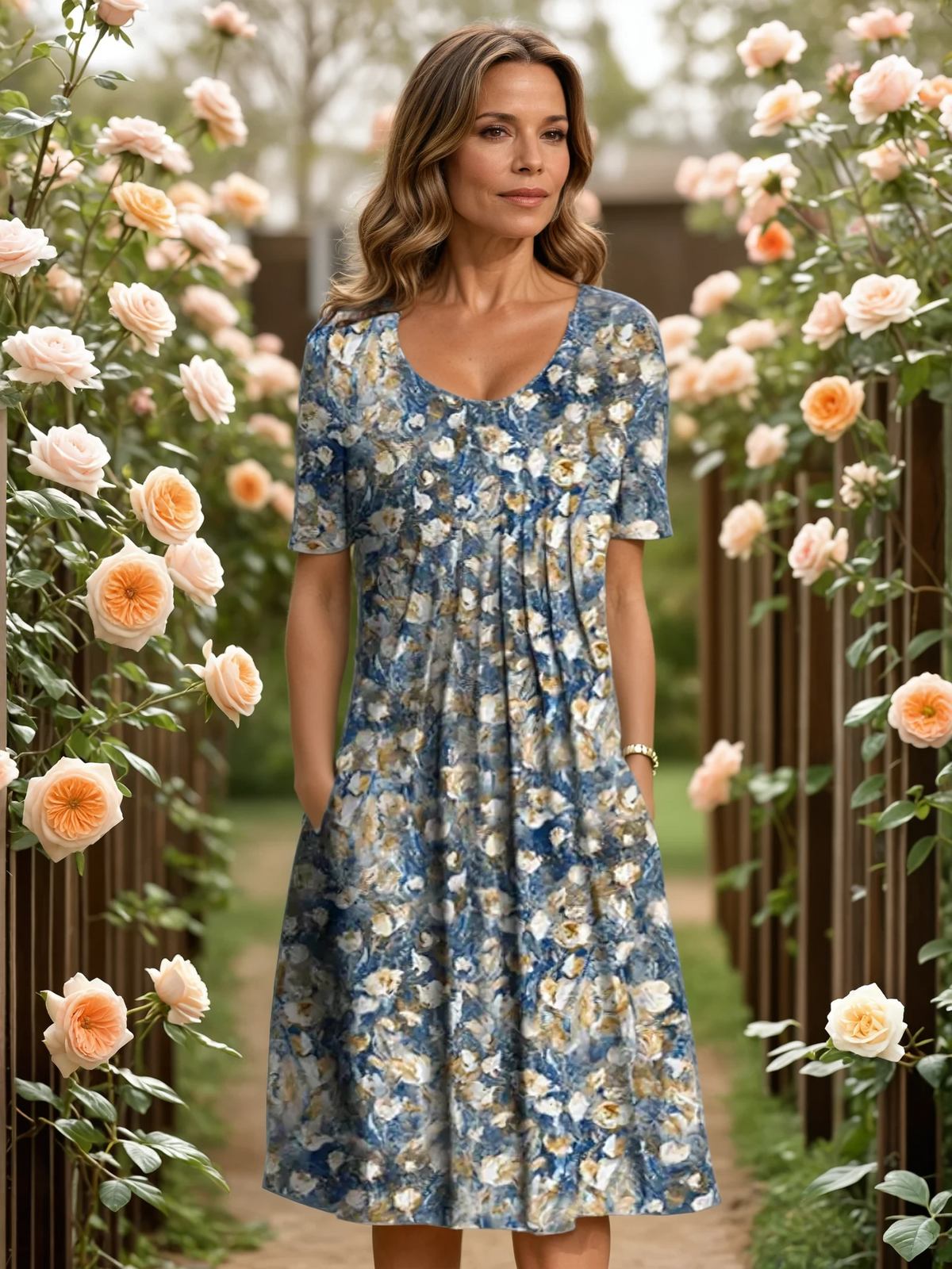 HARPER | ELEGANT DRESS WITH TUMMY COVERAGE