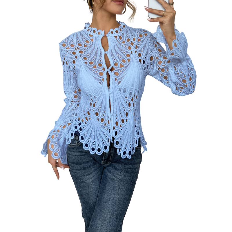 CELIA - Modern Hollow Detail Blouse