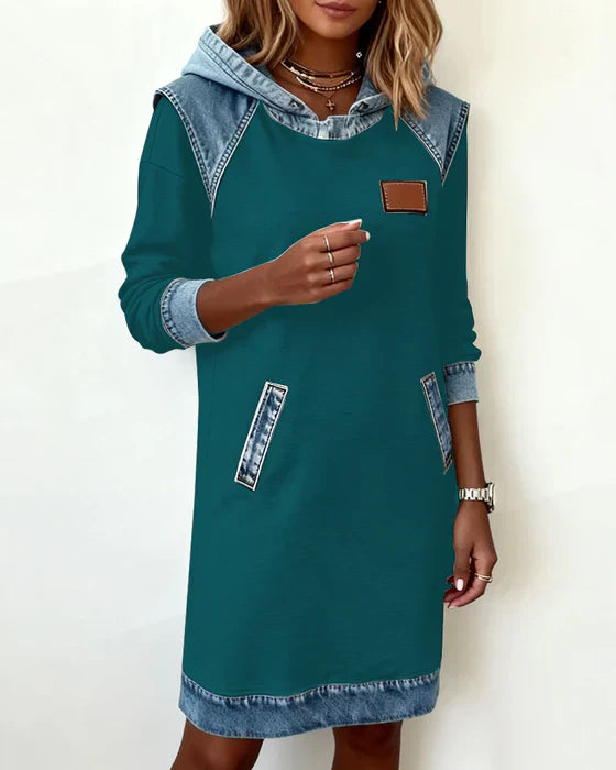 Eugenie – Cozy Hooded Sweater Dress