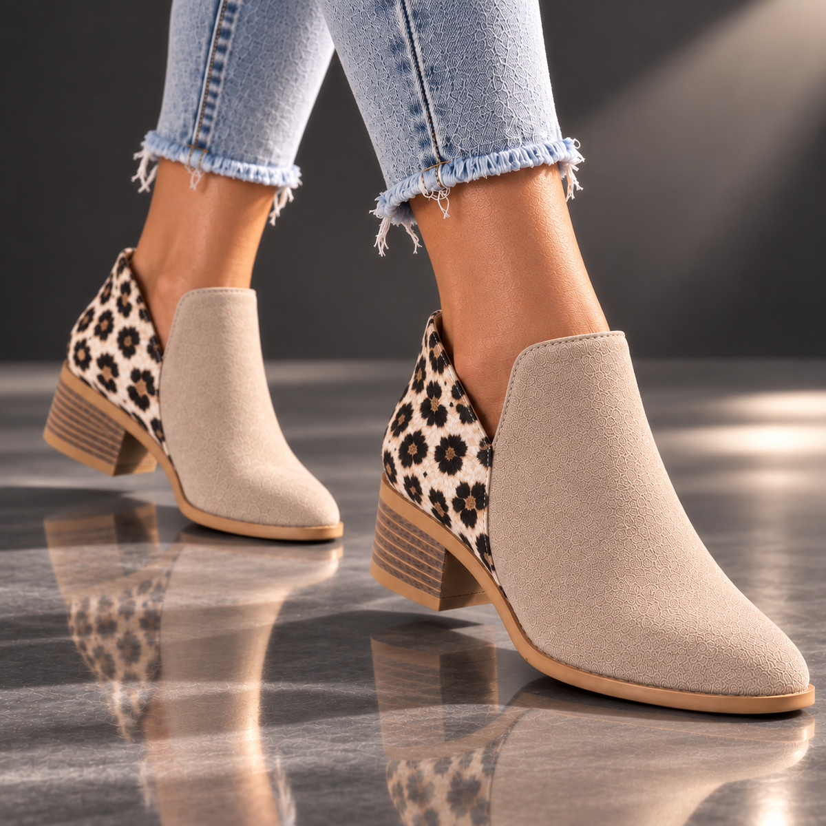 Camila Reese Leopard Boots
