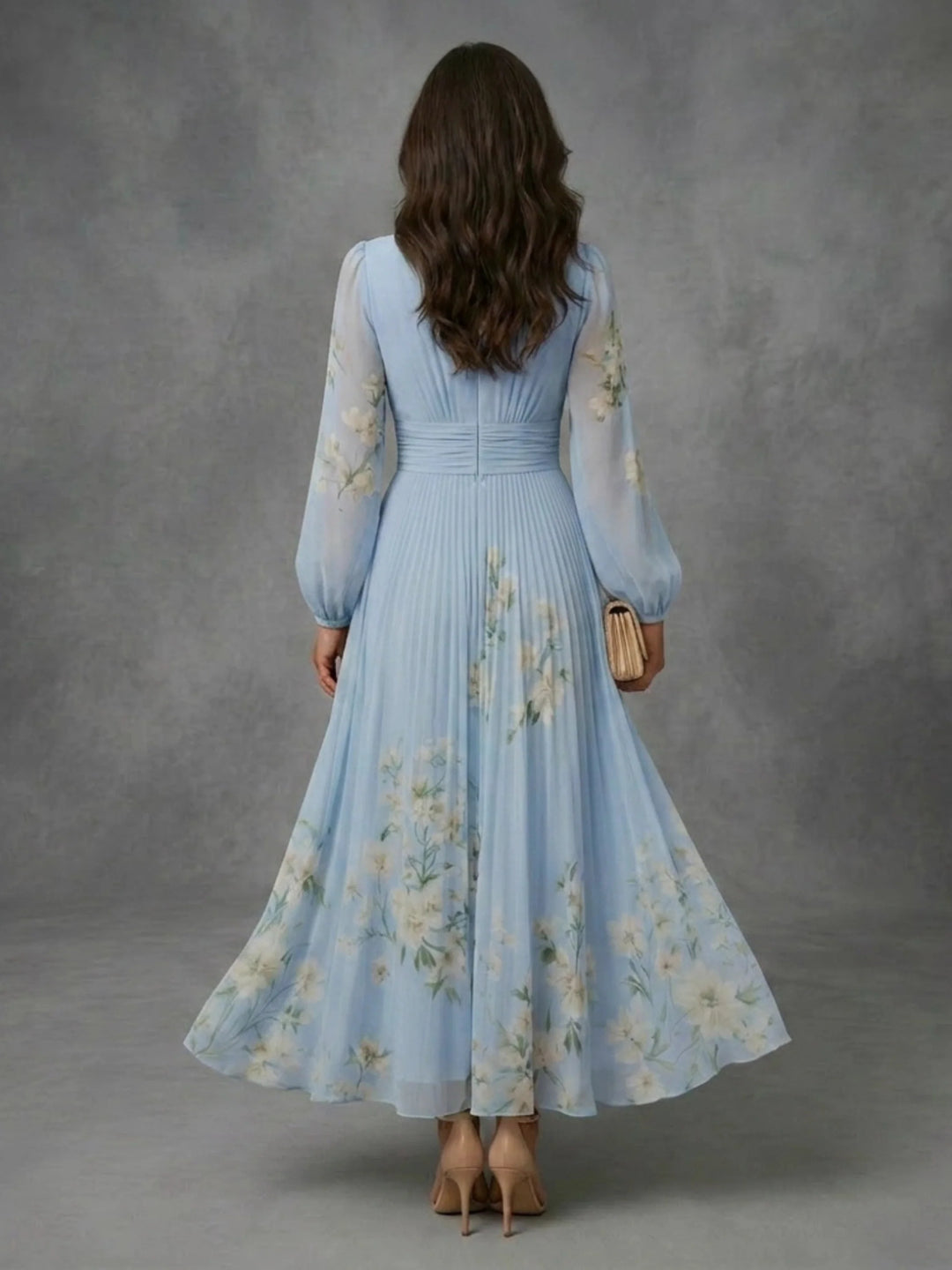 Mathilda - Floral Chiffon Dress