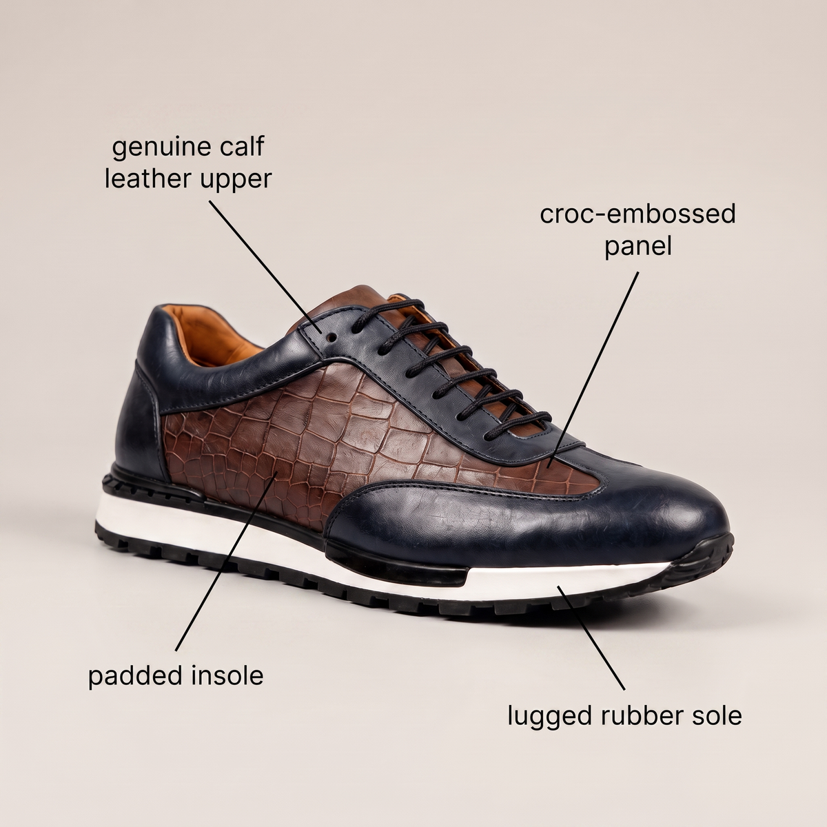 Lorenzo | Leather Trainers