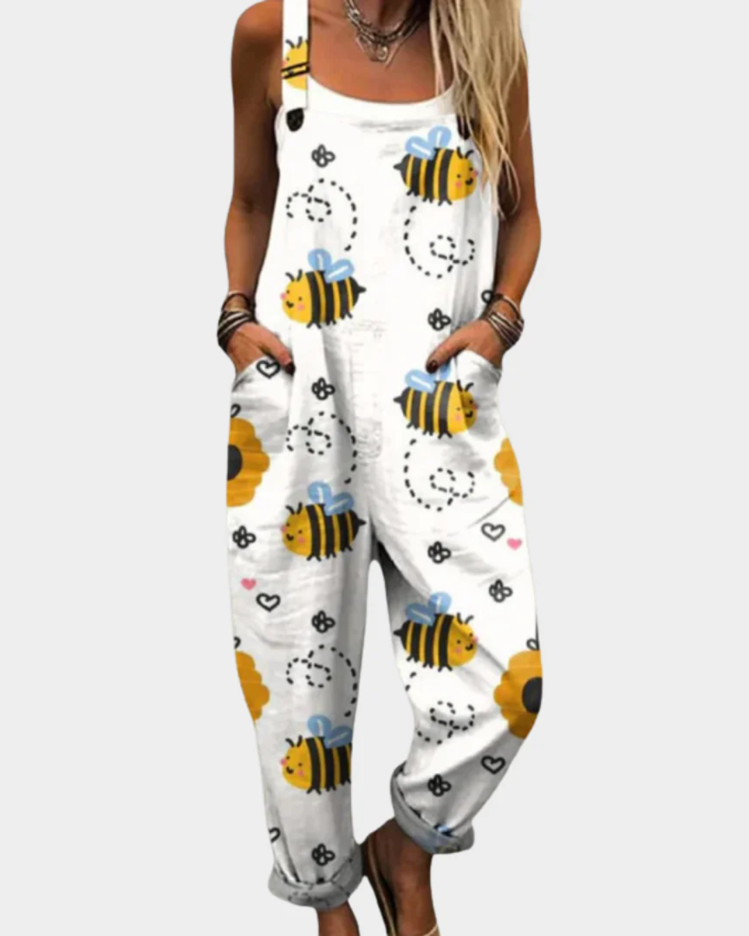 JACKIE - Comfortable Printed Overall/Jumpsuit