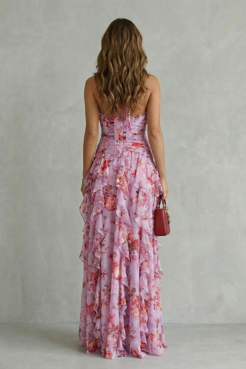 Trudy | Elegant Long Dress with Halter Neck