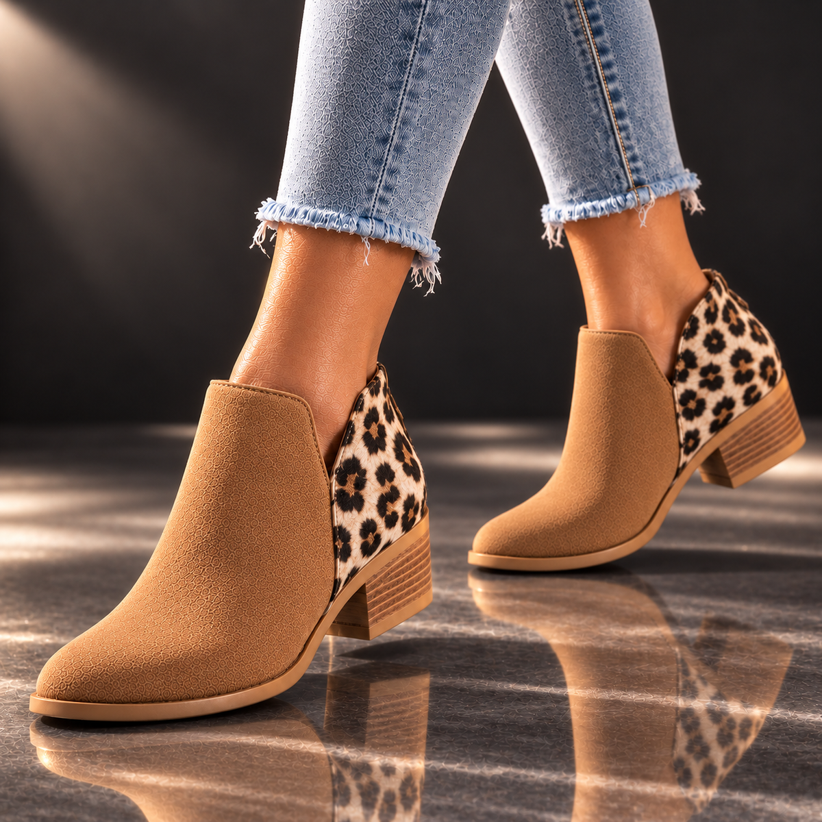 Camila Reese Leopard Boots